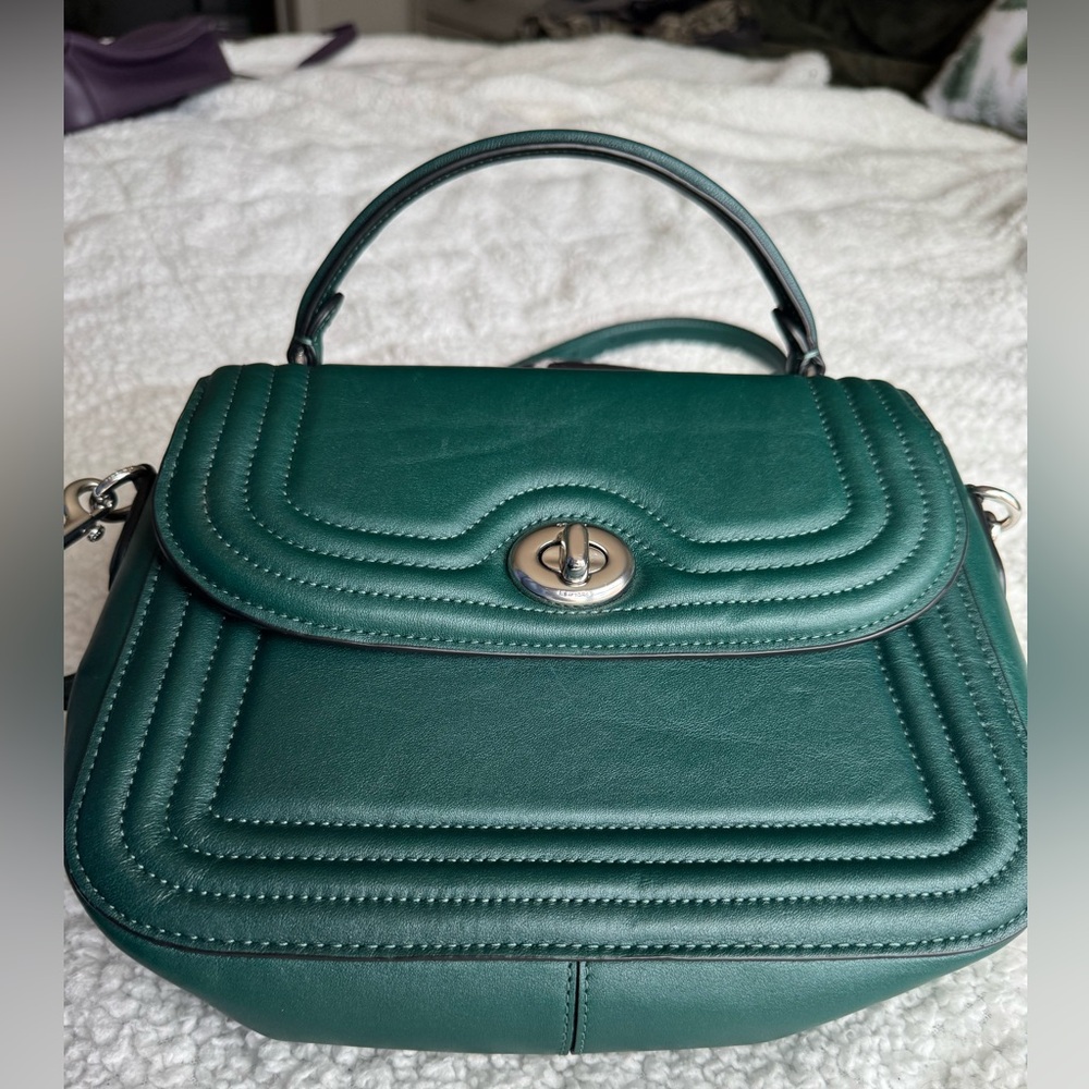 Coach Leather Green Handbag